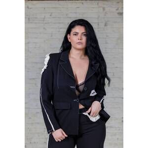 NEW CQBYCQ pant suit jacket in black